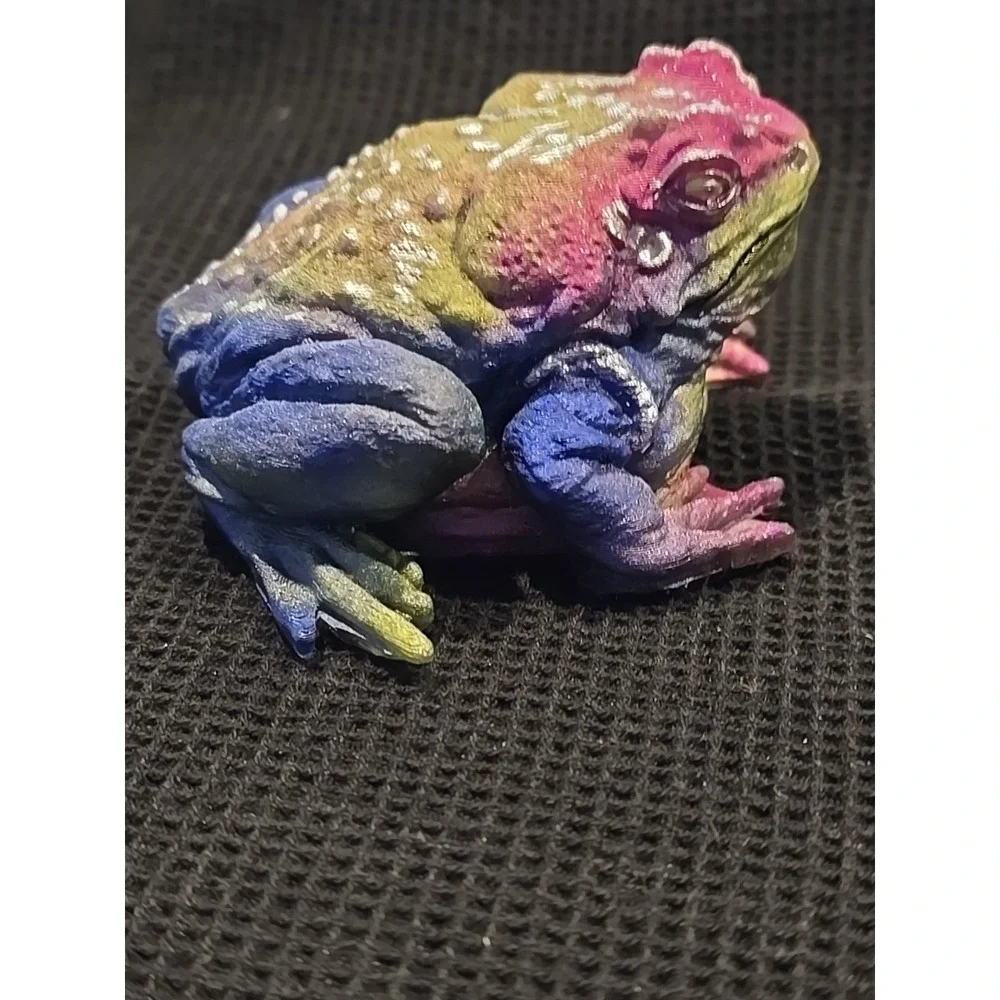 Handmade Resin‎ Toad Multi Colored Gift Decoration 643